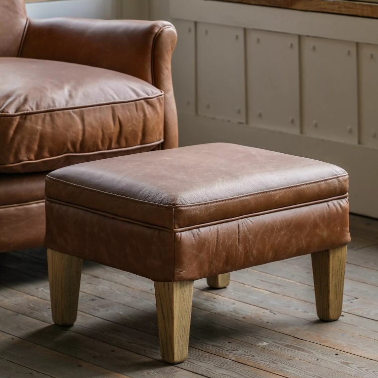 Leather Footstool UK